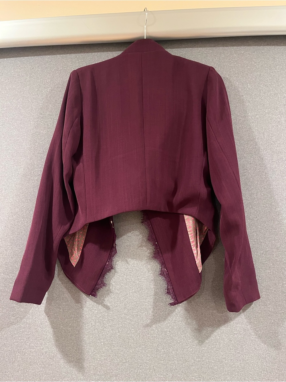 elevenses Plum Tailored Cropped Blazer